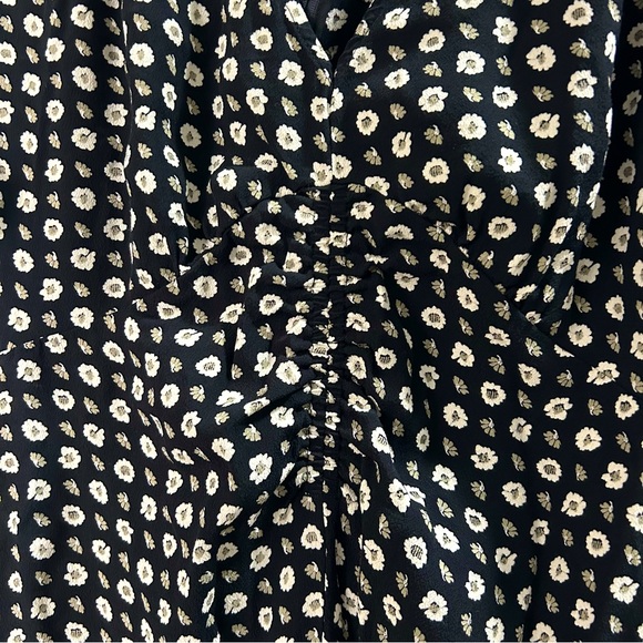 NWOT Madewell black w/white flowers dress, 6, - Picture 11 of 16